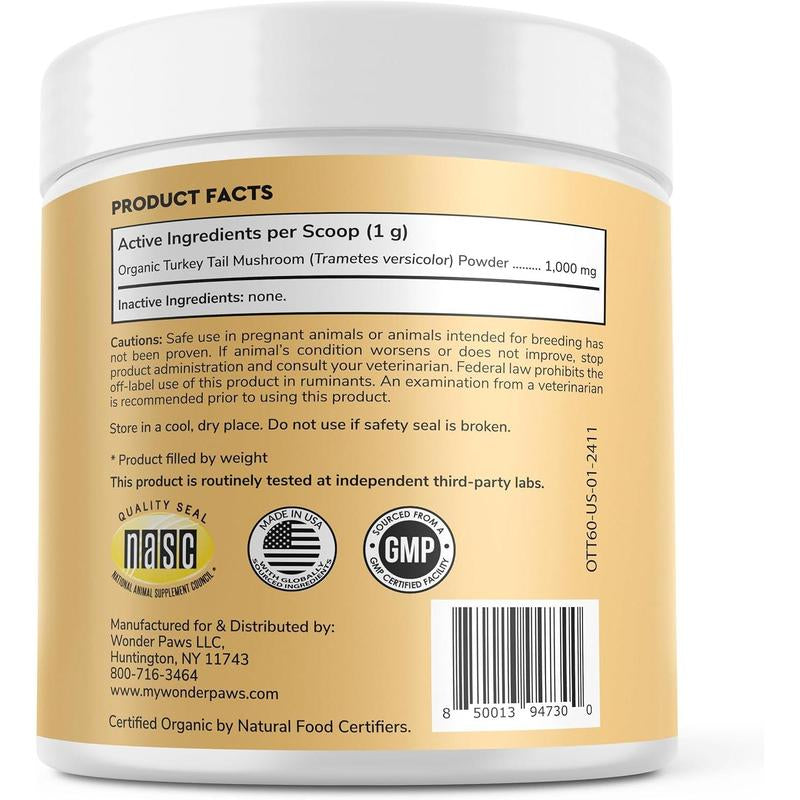 Turkey Tail Mushroom Powder for Dogs