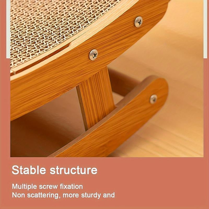 Cat Scratcher, Swinging Cat Lounge Chair - Curved Cat Scratch Board That Can Activate Muscles, Wear Resistant Sisal Cat Products