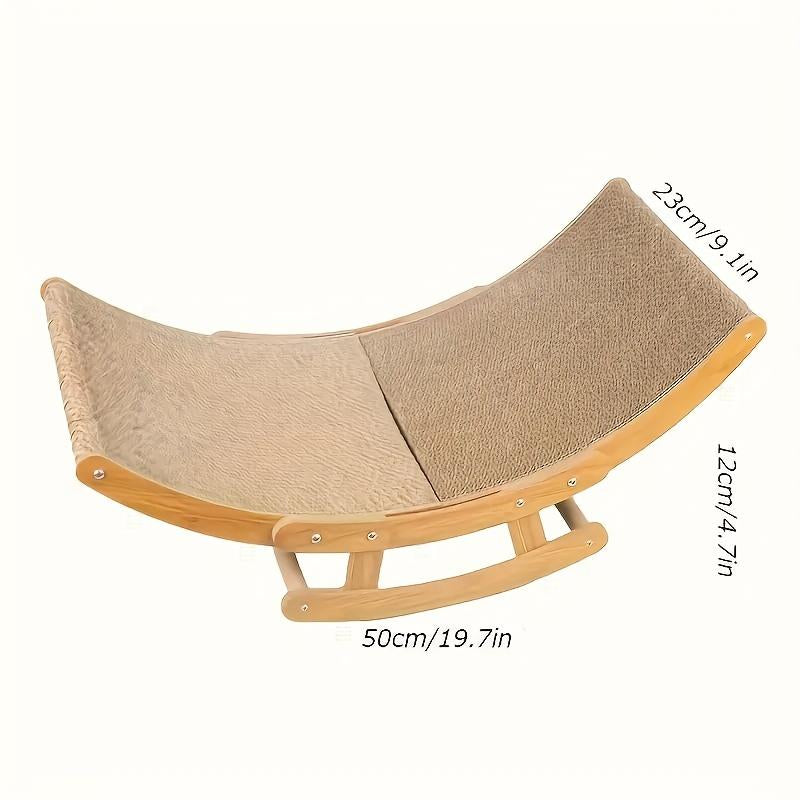 Cat Scratcher, Swinging Cat Lounge Chair - Curved Cat Scratch Board That Can Activate Muscles, Wear Resistant Sisal Cat Products