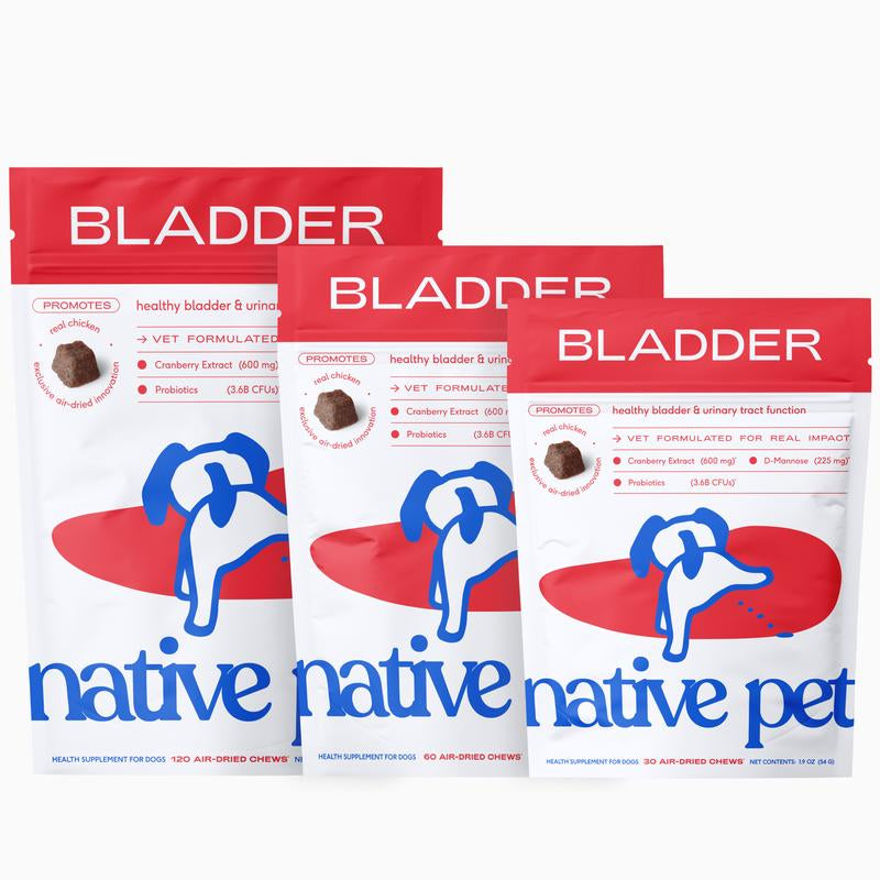 Native Pet Bladder Chews for Dogs | Air-Dried Chews Made with Real Chicken