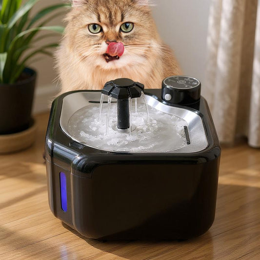 LIVEKEY Aquanova Smartfountain 2.8L Wireless Pet Hydration Station with 8-Stage Filtration & Sleepmode Pump (Cat/Dog)