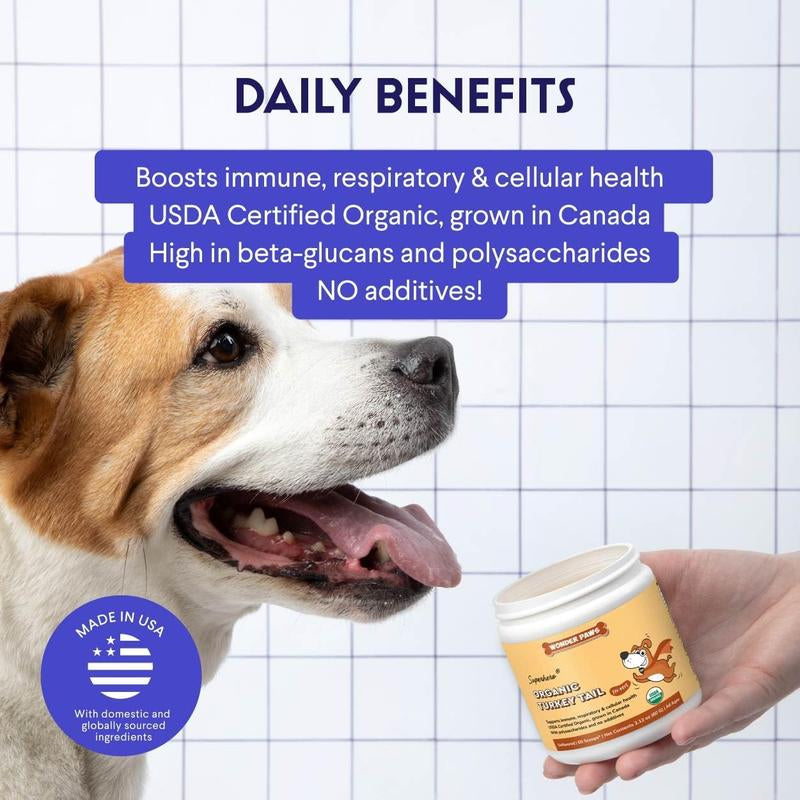 Turkey Tail Mushroom Powder for Dogs